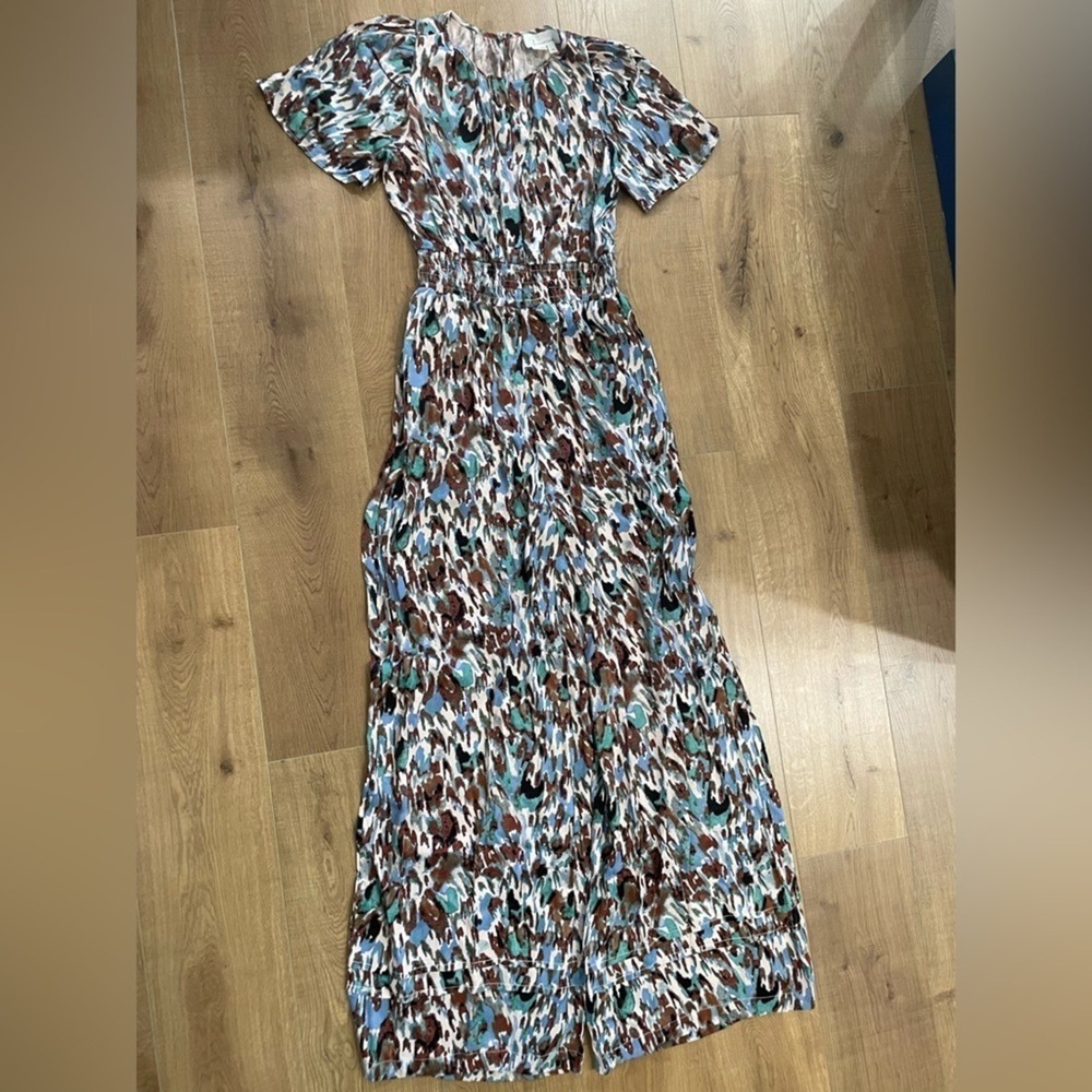 Anthropologie NEW Turquoise Somerset‎ Jumpsuit XST - Picture 4 of 9